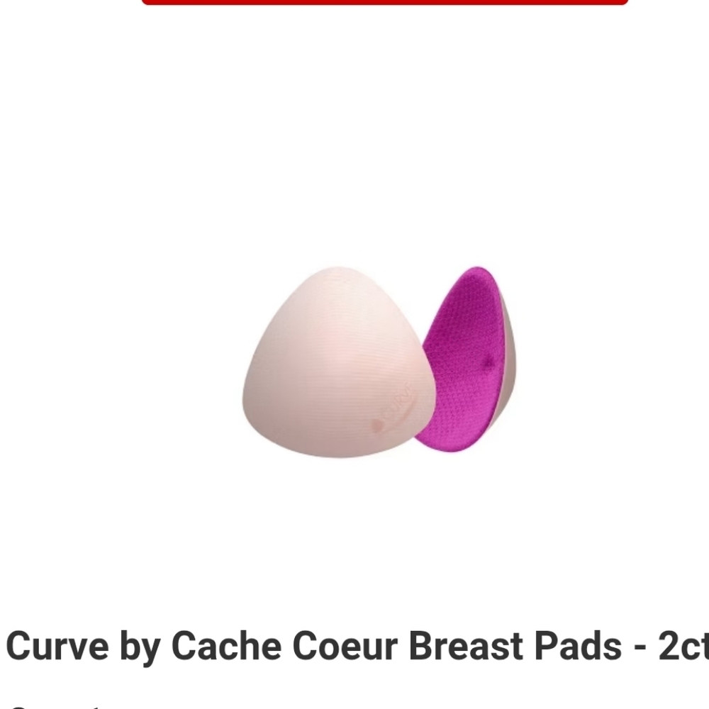 Curve Breast Pads Pink Curved Nursing Soft Foam Pads